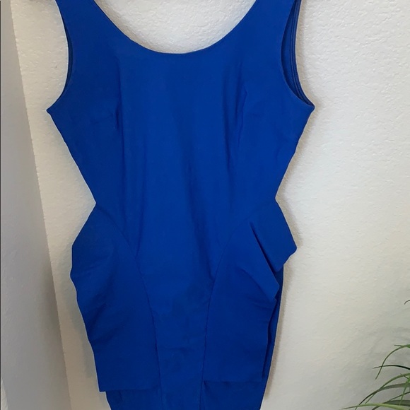 LoveCulture Bright Blue Cocktail Dress - Picture 2 of 4